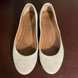 Frye Carson ballet Flats clay beige cream sz 6.5